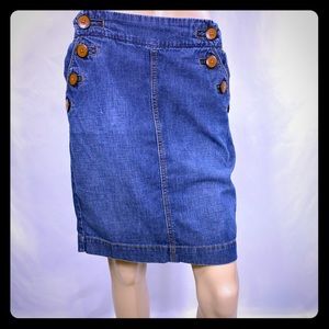 Jean Mini Skirt with pockets